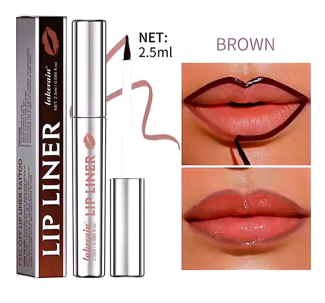 Water proof lip liner peel off